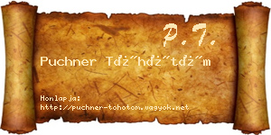Puchner Töhötöm névjegykártya